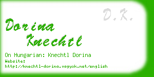 dorina knechtl business card